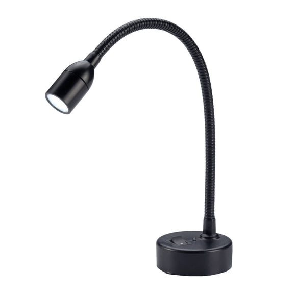 12V LED Chart Light Black Goose Neck