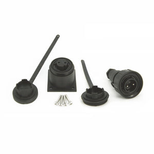 Bulgin Buccaneer 2 Pin Plug, Bulkhead Socket and Caps (BDP2BH)