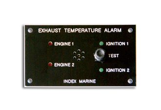 Index Marine C2806 Exhaust Temperature Alarm Panel with 2 sensors
