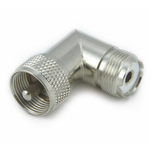 VHF Connector PL259 Male to Female Adaptor 90 Deg Elbow (A6122)